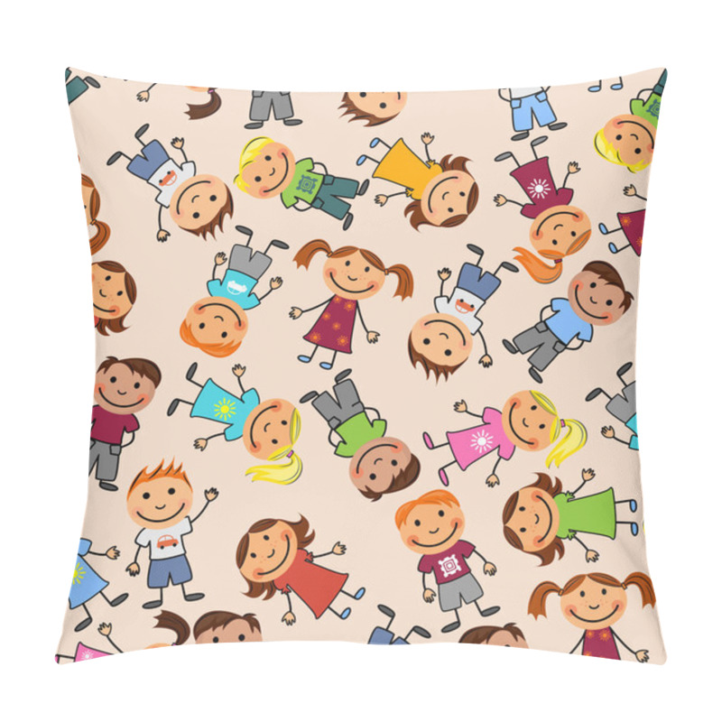 Personality  Boys And Girls Seamless Pattern Pillow Covers