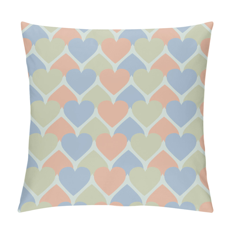 Personality  Hearts On A Background Pillow Covers