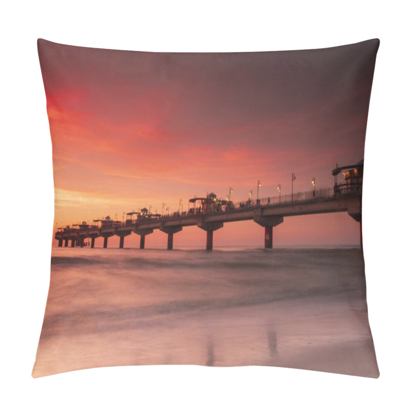 Personality  Miedzyzdroje Pier During The Sunset. Pillow Covers