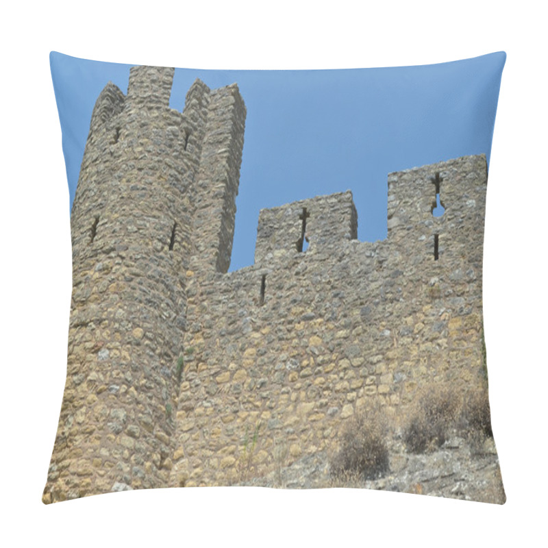 Personality  Walls Of The Templar Castle Of Tomar, Convent Of Christ. Portugal Pillow Covers