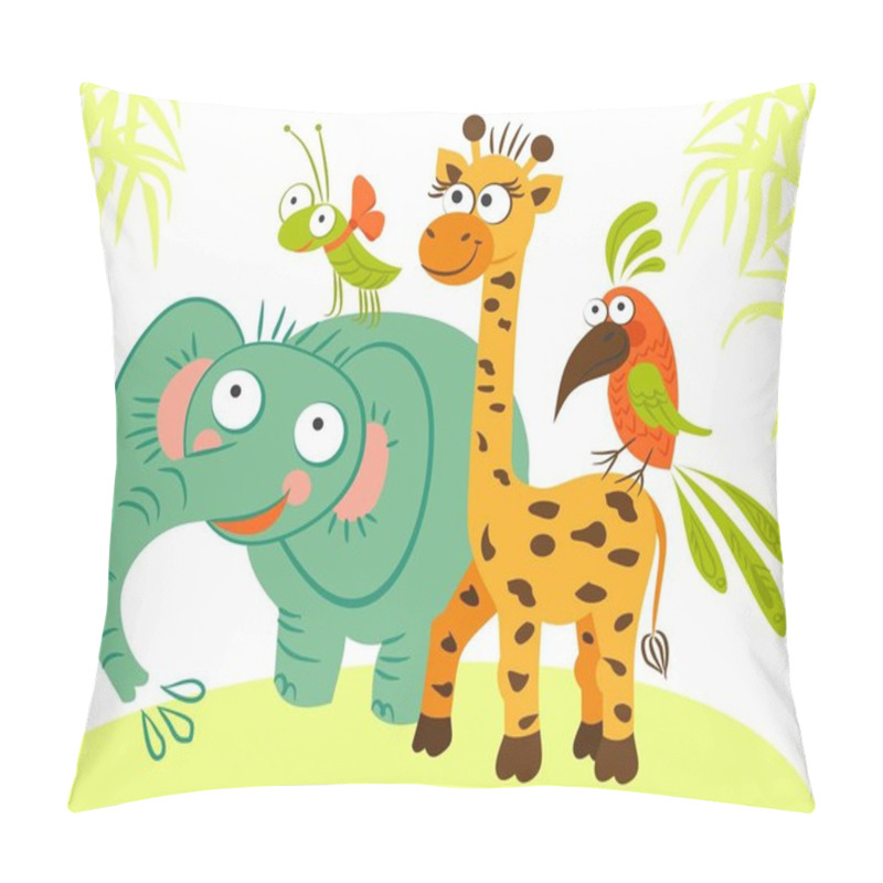 Personality  Animal Elephant Giraffe Parrot Insect Beetle Pillow Covers