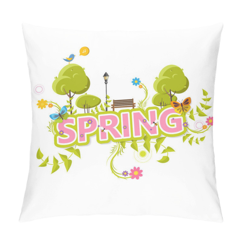 Personality  Spring Lettering Design Pillow Covers