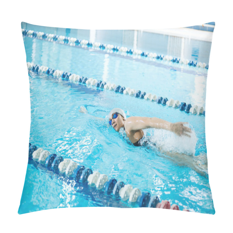 Personality  Girl Swimming Butterfly Stroke Style Pillow Covers