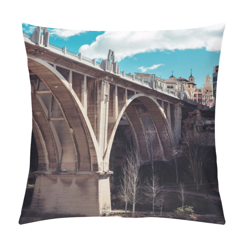 Personality  San Jordi (St. Georges) Bridge In Alcoy City. Spain Pillow Covers