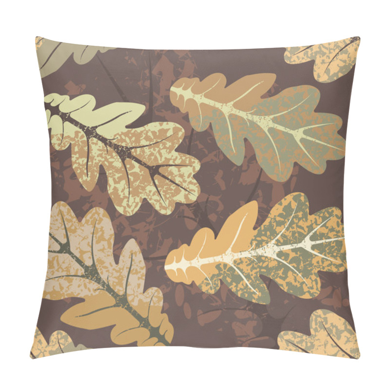 Personality  Oak Leaves Autumn Pattern Pillow Covers