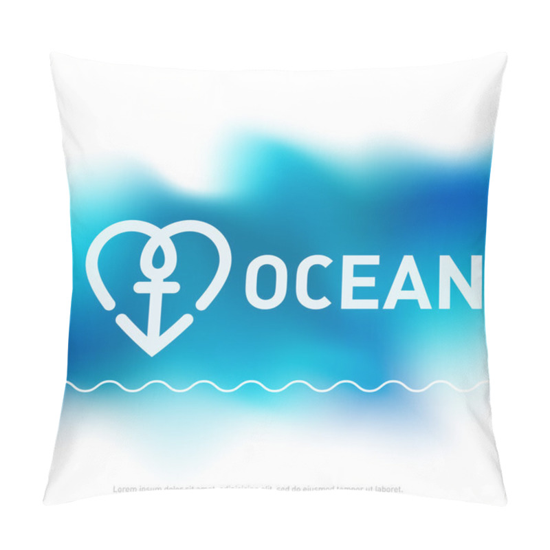 Personality  I Love Ocean Cover For Brochure Pillow Covers