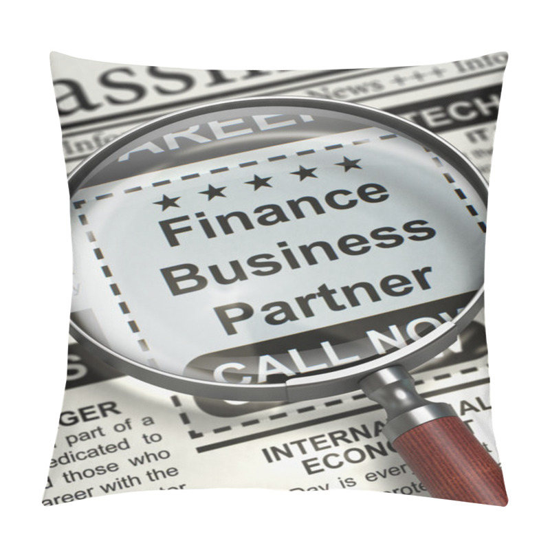 Personality  Finance Business Partner Join Our Team. 3D. Pillow Covers