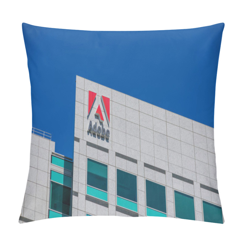 Personality  Adobe Inc Headquarters Building Facade In The Downtown Of Silicon Valley Largest City - San Jose, CA, USA - 2020 Pillow Covers