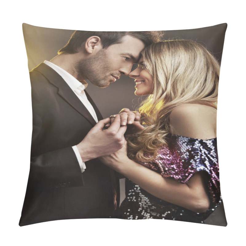 Personality  Young Couple In Love Pillow Covers