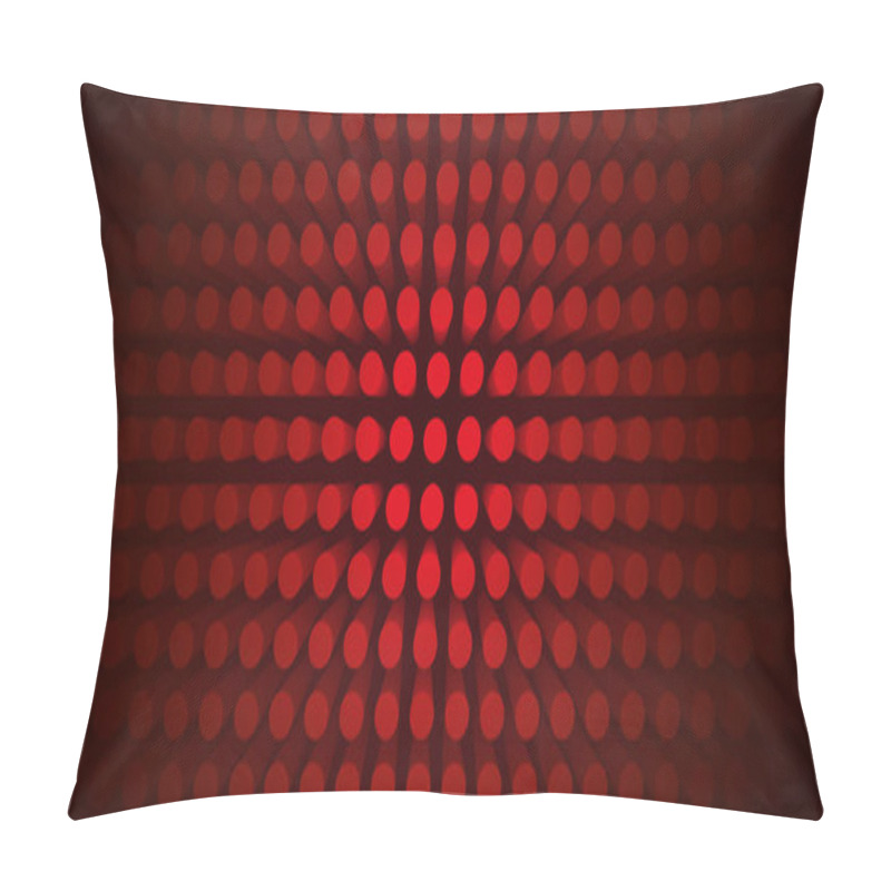 Personality  Volume Abstract Red Background, Many Pillar, Cylinders, 3d Vector Wallpaper Pillow Covers