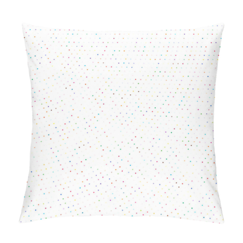 Personality  Random Colourful Circles, Dots Halftone (half Tone) Element In Spiral, Circular And Radial Style.Dots In Swirl, Twirl, Rotation Pattern. Color Speckles, Freckles, Stipple.Stippling Vector Illustration Pillow Covers