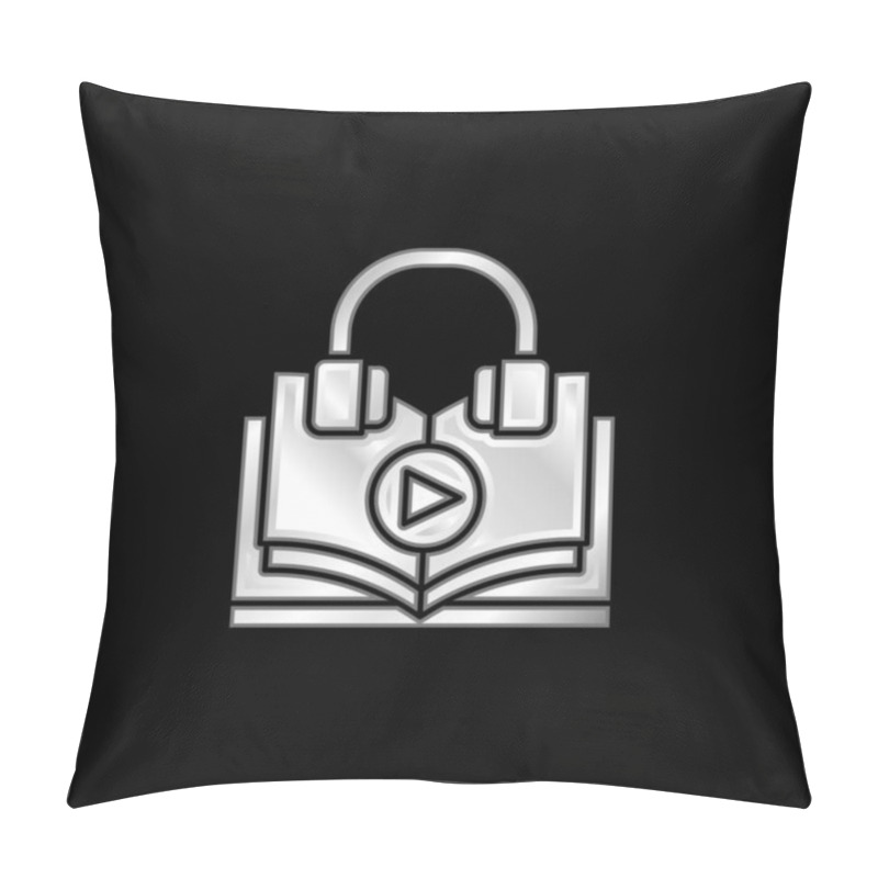 Personality  Audio Course Silver Plated Metallic Icon Pillow Covers