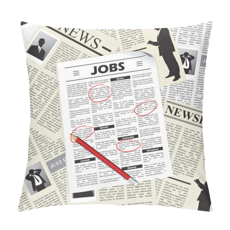 Personality  Searching For A Job Pillow Covers