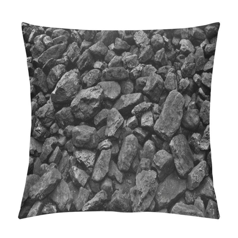 Personality  Coal Of Mine Deposit Black Mineral Background, Texture Pillow Covers