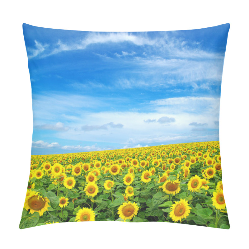 Personality  Sunflower Field Pillow Covers