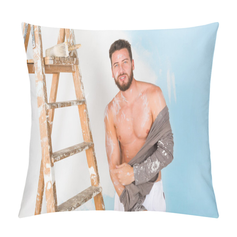 Personality  Sexy Painter Undressing Pillow Covers