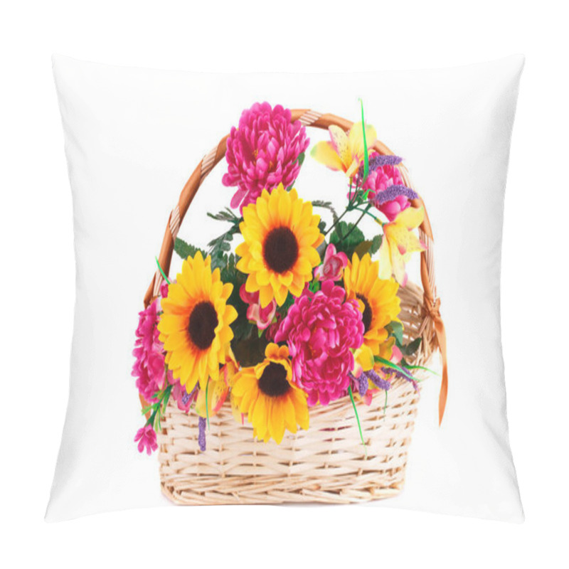 Personality  Flowers In Basket Pillow Covers