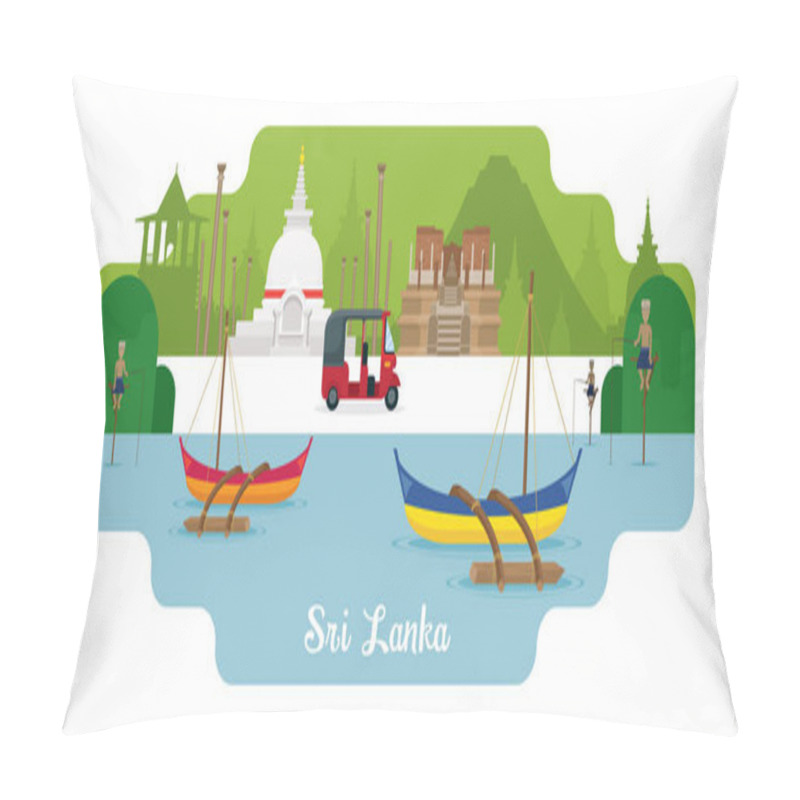 Personality  Sri Lanka Travel And Attraction Landmarks Pillow Covers