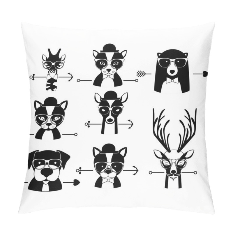 Personality  Animal Hipster Design Pillow Covers