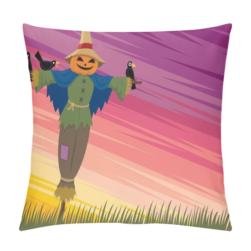 Personality  Scarecrow Background 2 Pillow Covers