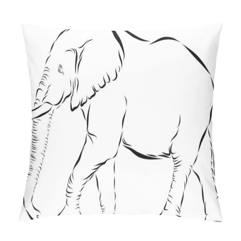 Personality  Elephant Icon Pillow Covers