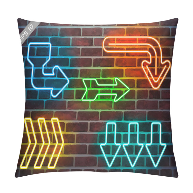 Personality  Urban Neon Arrows Pillow Covers