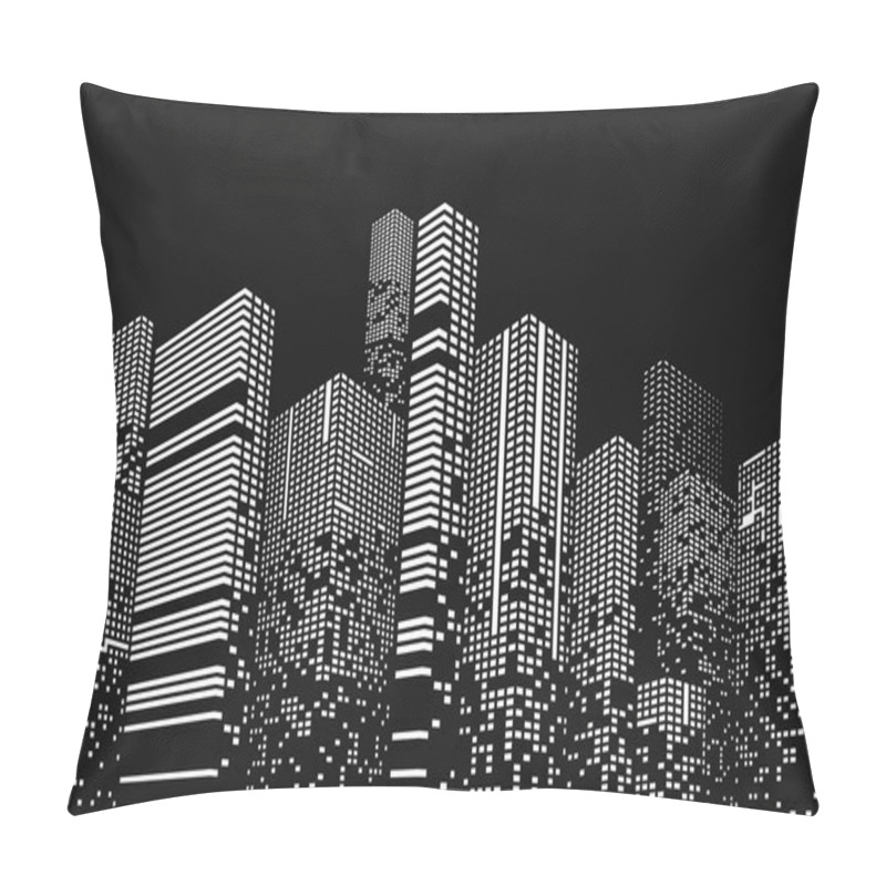 Personality  Building And City Illustration Pillow Covers