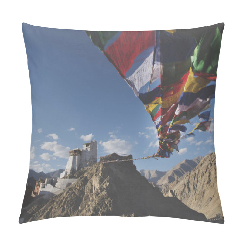 Personality  Flags In Khardungla, India Pillow Covers