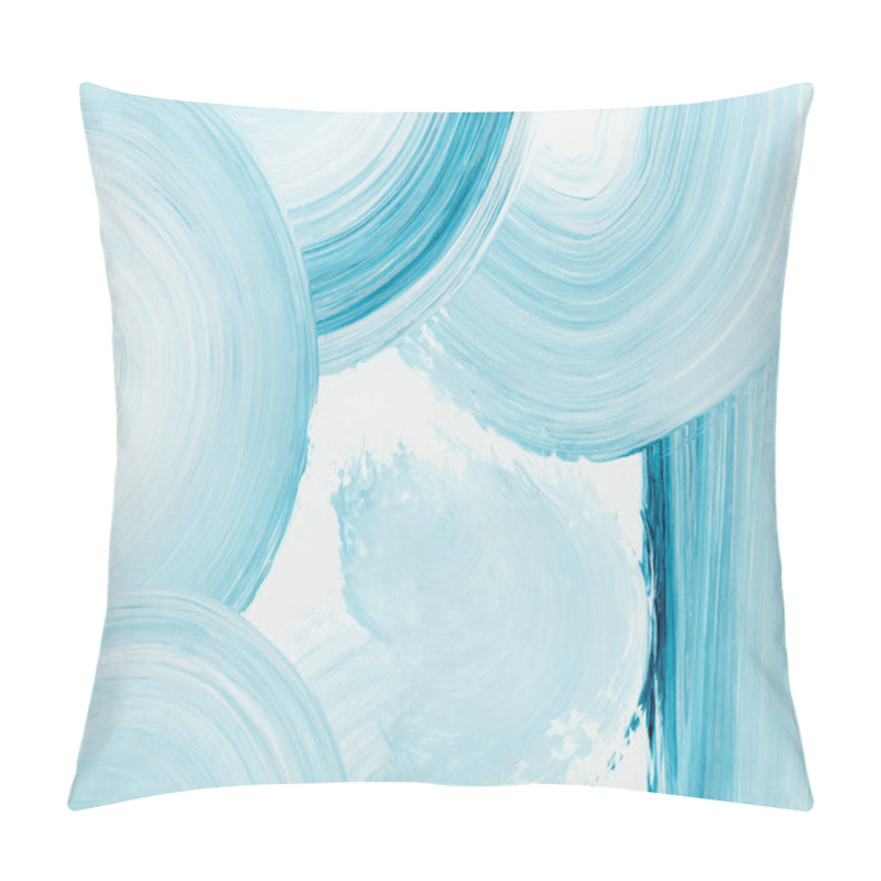 Personality  Blue Creative Abstract Hand Painted Background Pillow Covers