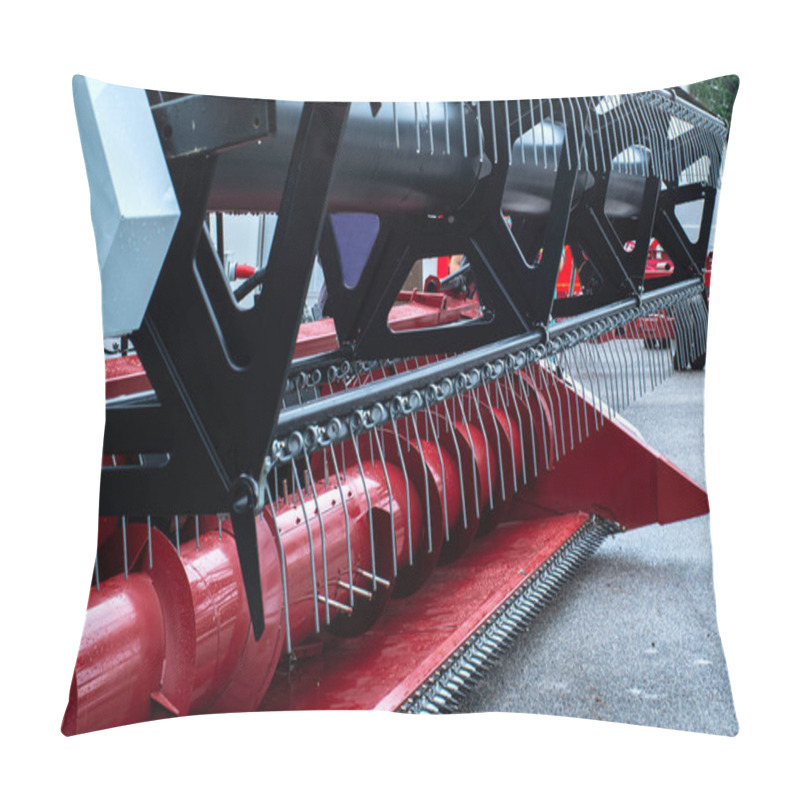 Personality  Details From The Combine, Cultivator.Combine Harvester. Reaper. Pillow Covers