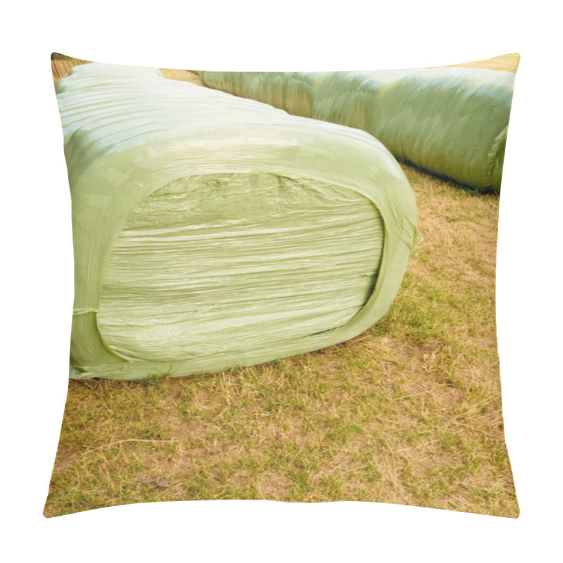 Personality  Haylage Bales Left Outdoors For Fermentation Pillow Covers