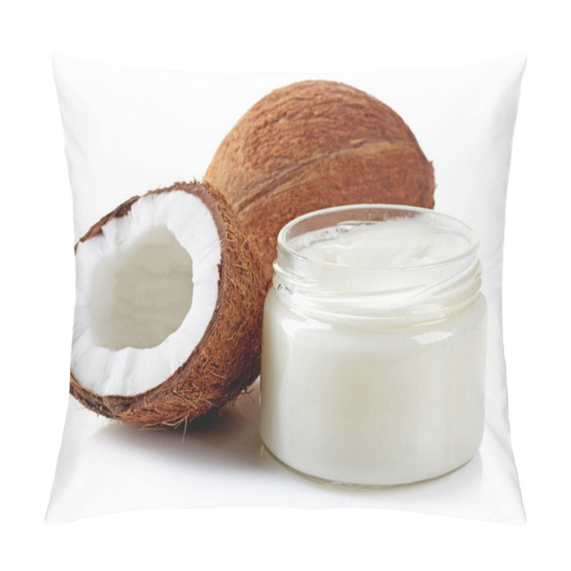 Personality  Coconut Oil And Fresh Coconuts Pillow Covers