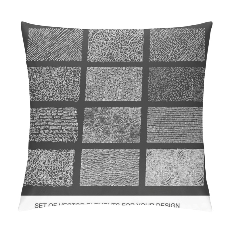 Personality  Collection Of Textures, Brushes, Graphics, Design Element. Hand- Pillow Covers