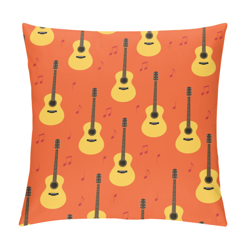 Personality  Vector Seamless Pattern With Guitars Pillow Covers