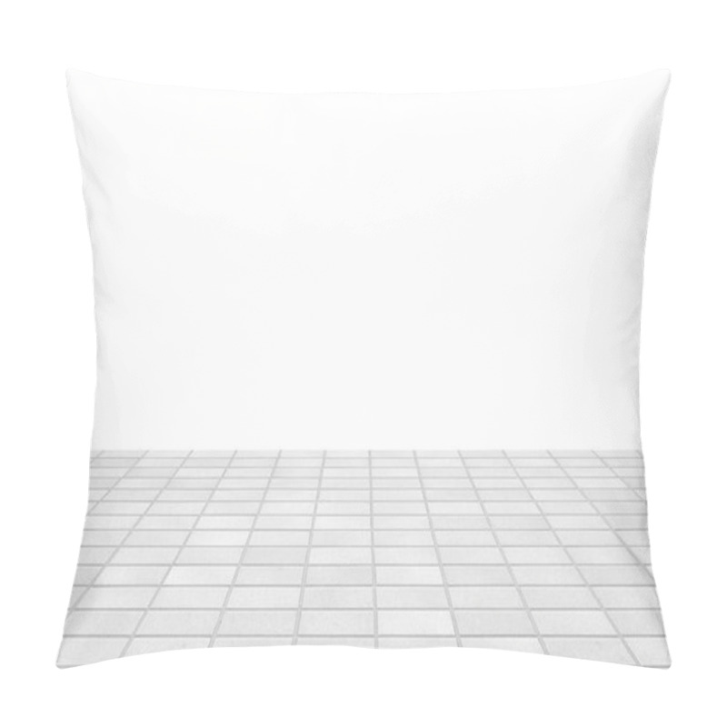 Personality  Blank White Background And White Stone Floor Pillow Covers