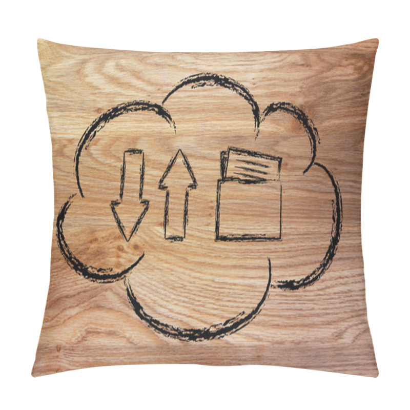 Personality  Cloud Computing Data Transfers Pillow Covers