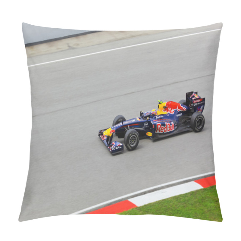 Personality  SEPANG, MALAYSIA - APRIL 8: Mark Webber (team Red Bull Racing) A Pillow Covers