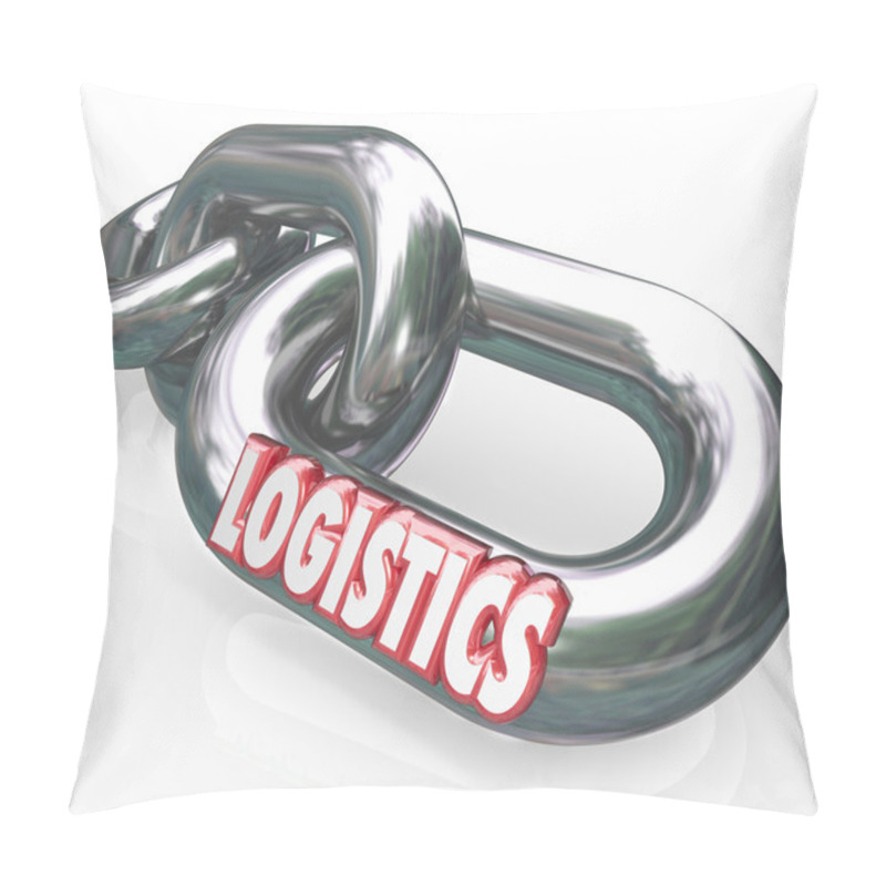 Personality  Logistics Word On Chain Links Connected System Pillow Covers