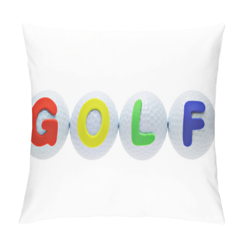 Personality  Alphabet Labels On Golf Balls Pillow Covers