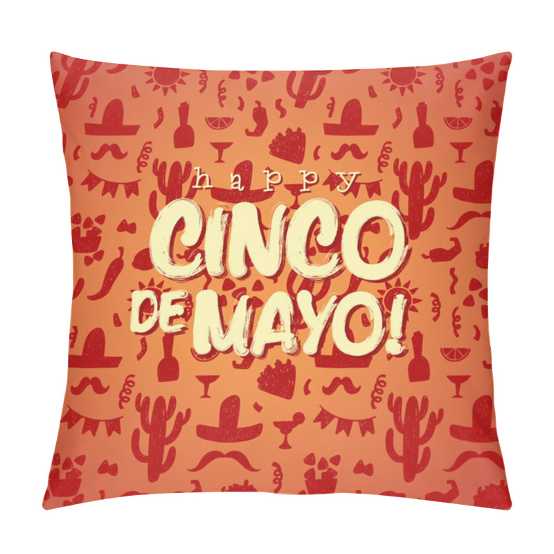 Personality  Happy Cinco De Mayo Card  Pillow Covers