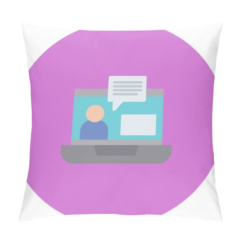 Personality  Consultation Icon Symbol Art Pillow Covers