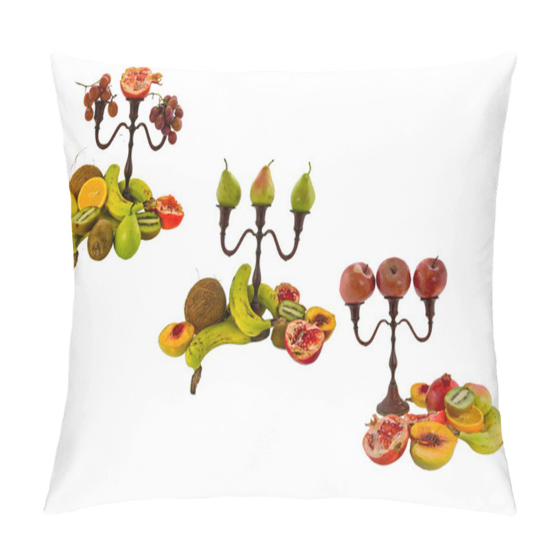 Personality  Candlesticks And Fruit Pillow Covers