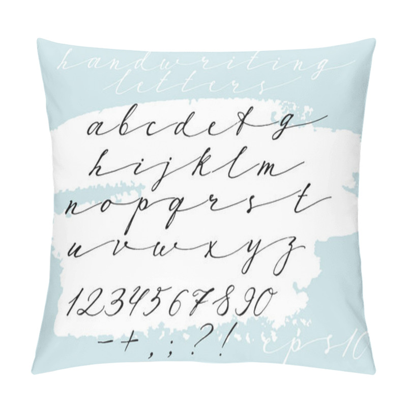 Personality  Calligraphic Hand Drawn Font. Handwritten Alphabet In Elegant Brush Style. Modern Script In Vector. Handmade Thin Artistic Letters. Pillow Covers