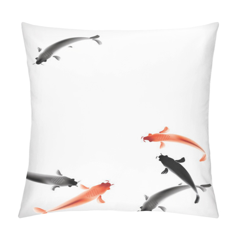 Personality  Koi Carps Pond Pillow Covers