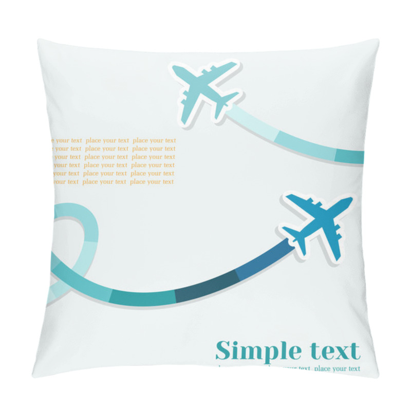 Personality  Background With Two Jets Pillow Covers