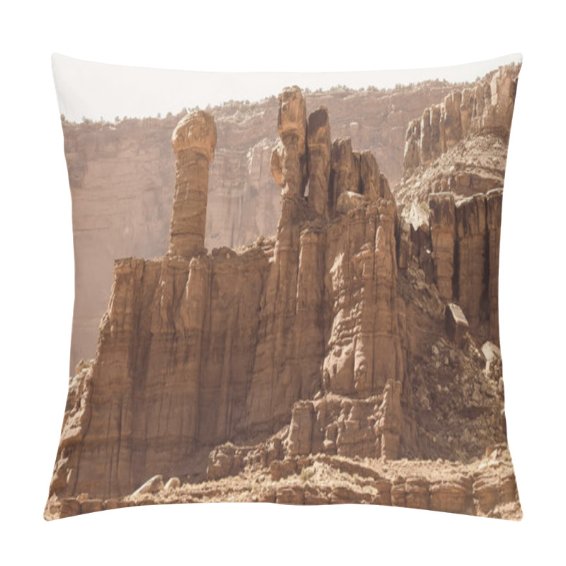 Personality  Hoodoos At Canyon Lands National Park In Utah Pillow Covers