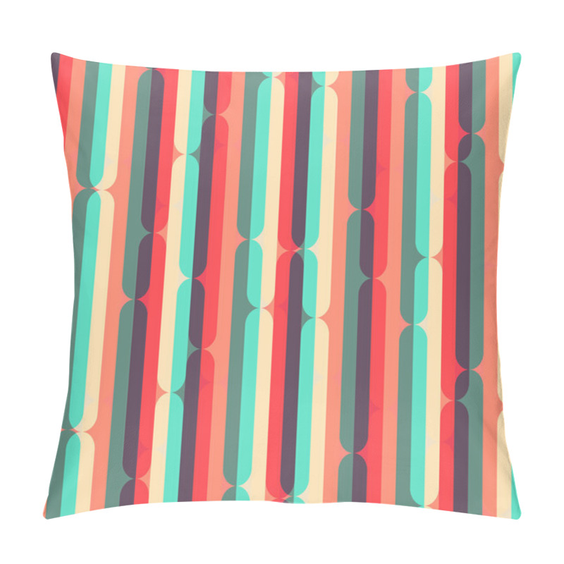 Personality  Retro Stripes Seamless Pattern Pillow Covers