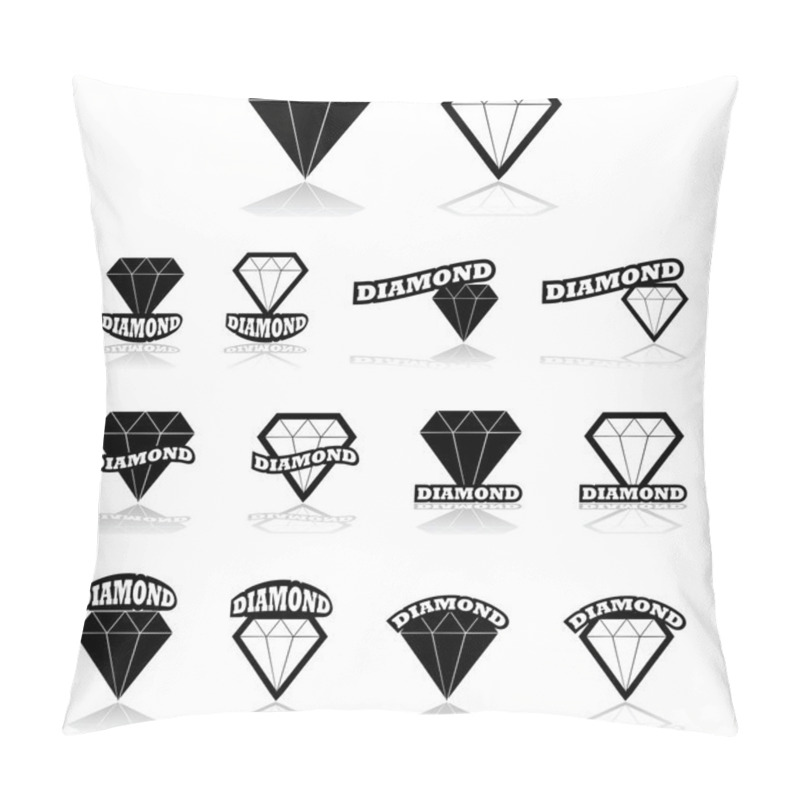 Personality  Diamond Icons Pillow Covers