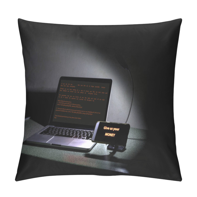 Personality  Petya,NotPetya Ramsomware Hack In Computer,cyber Attack Internet Pillow Covers