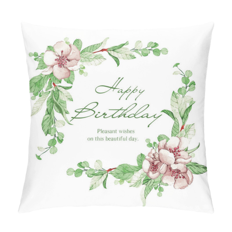 Personality  Frame White Sakura Flowers Pillow Covers